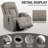 Infinite Position Single Motor Up To 350 Lbs Power Lift Recliner Chair For Elderly, Heavy Duty Motion Mechanism With 8-Point Vibration Massage And Lumbar Heating, Usb Charging Port, Cup Holders-198949179