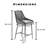 Maurilia Upholstered Counter Stool with Metal Frame-644608445-639066004
