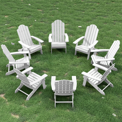 Chaise Adirondack pliante en plastique