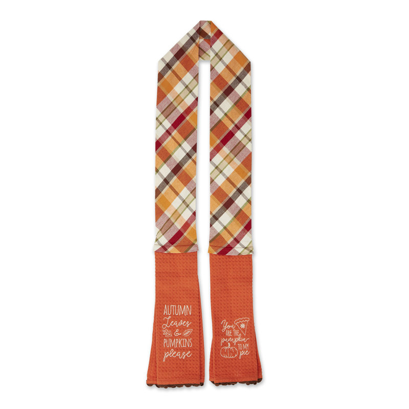 Serviette / écharpe à citrouille