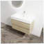 Meuble-lavabo simple 35,4 po avec plateau en céramique Hamdia-1361128511