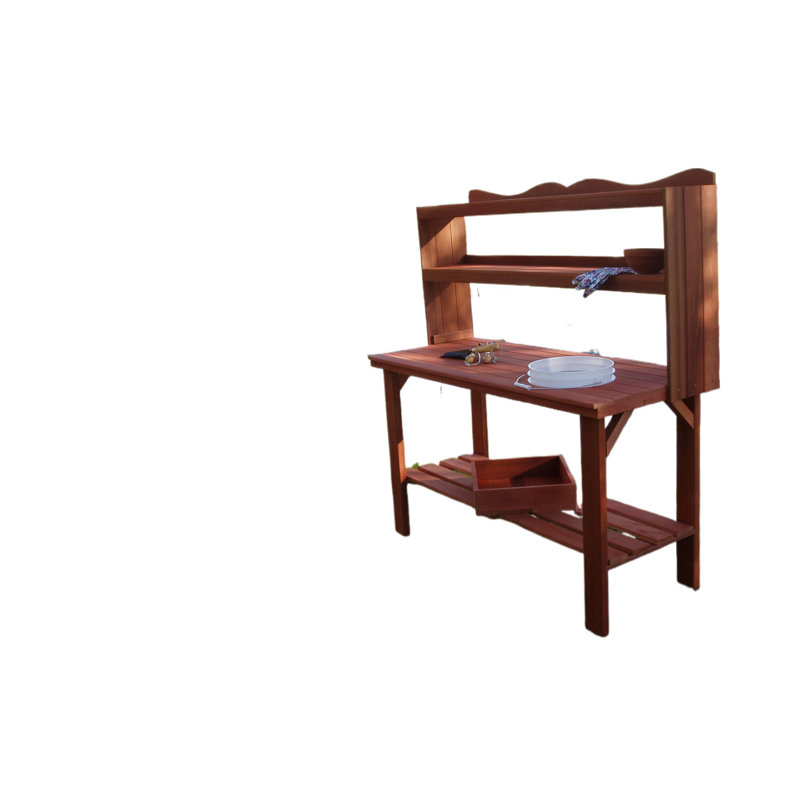 Dunlop Cedar Potting Bench, Cedar Stain
