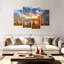 Lakeside Mountains, Montana, lac Saint Mary - 4 pièces sur toile tendue-92788732