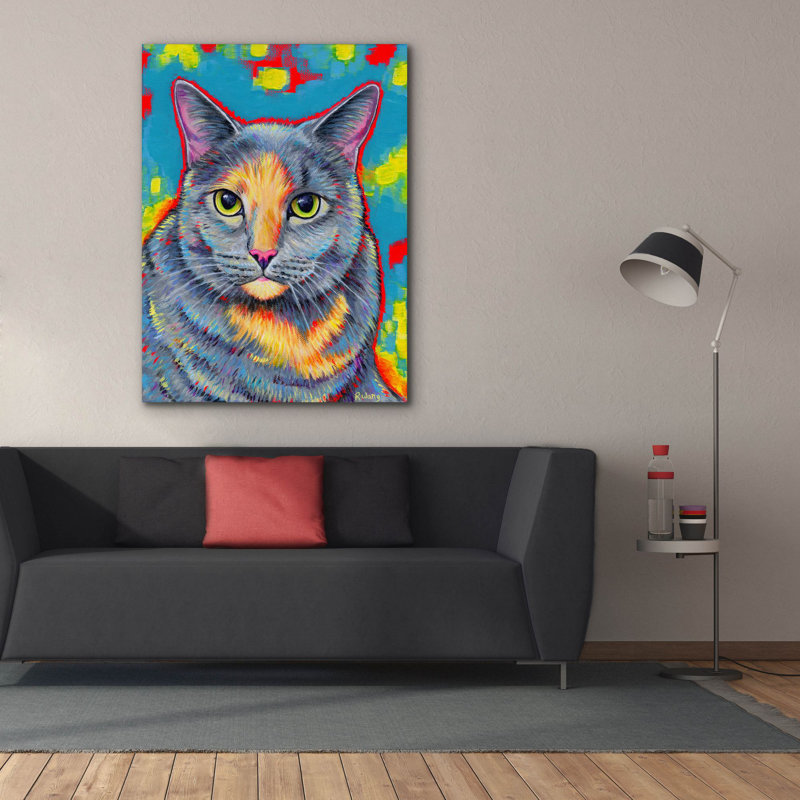 Sur toile, H 54 po x l 40 po x P 1,5 po