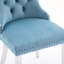 Chaise rembourrée haut de gamme rembourrée avec pieds plaqués-291082141