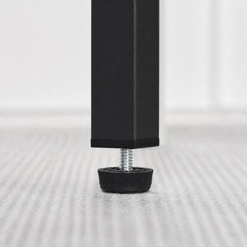 Tabouret de comptoir 24,21 po Michille, Siège noir / cadre noir, 2