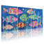 Animaux, ensemble de 3 reproductions d'art sur toile-330643809