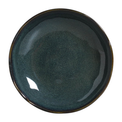 Oceano Salad Bowl 28 Oz Ceramic Stoneware - Microwave, Oven, and Dishwasher Safe, by Porto Brasil
