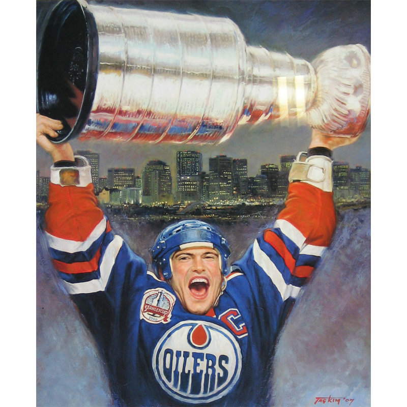 Mark Messier, Lithographie - Edmonton Oilers, Ed. 1111 (25 po x 20 po)