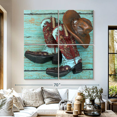 Chapeau et bottes de cowboy Lelar