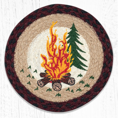  Round Campfire Trivet 10"x10" Farmhouse Kitchen & Dining Table Protector
