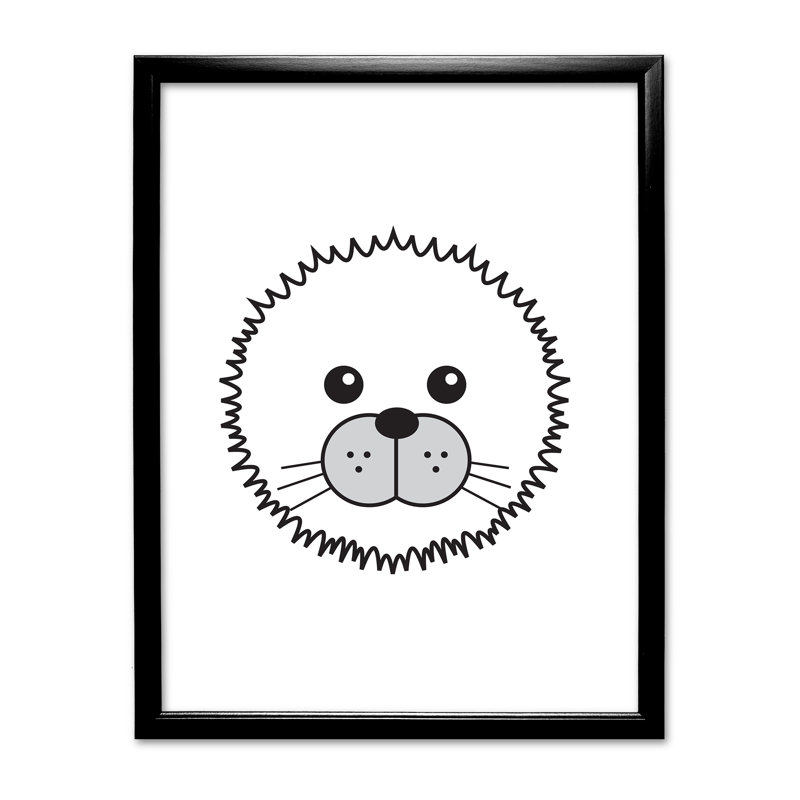 Single Picture Frame Print, Black
