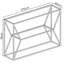 Mullinax 120cm Glass Top Console Table