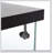 Glass Display Cabinet 4 Shelves with Door, Floor Standing Curio Bookshelf