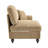 Convertible Chenille Sofa with Detachable Ruffle Skirt and Ottoman-1671269647