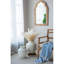 D12x14 "Vase rond en terre cuite avec finition blanc naturel