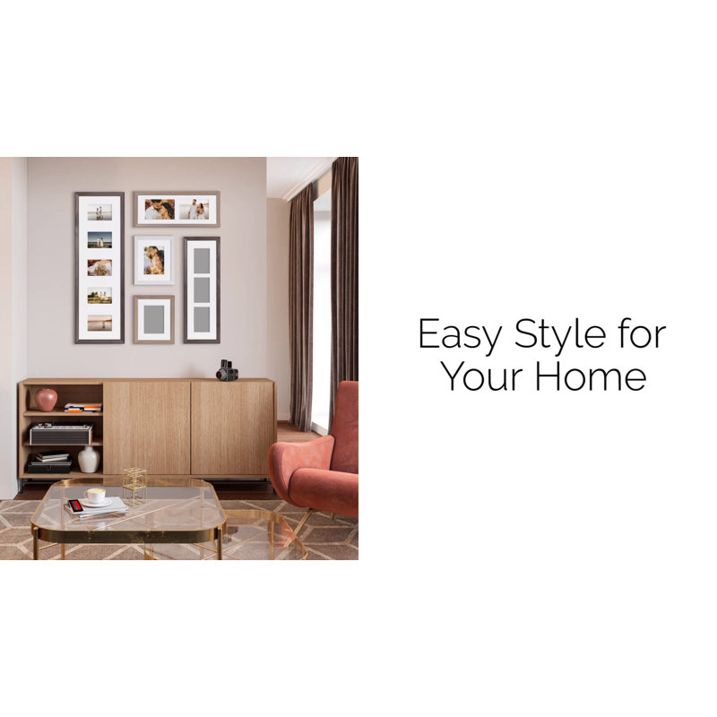 Black Wood 5-Piece Gallery Wall Frame Set