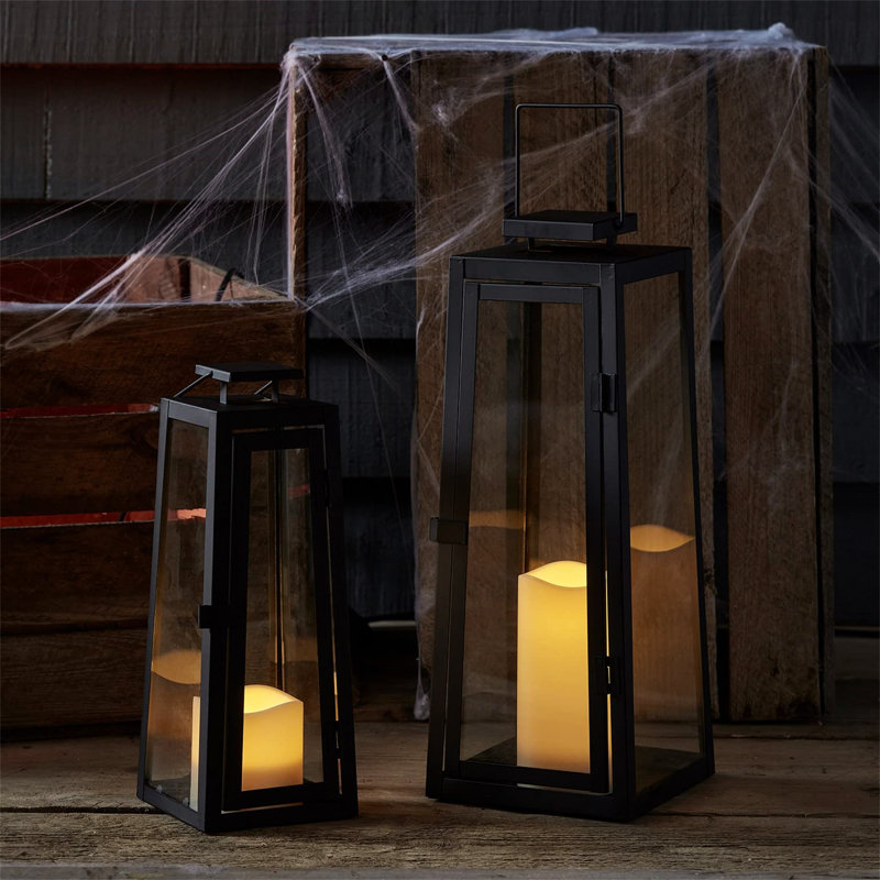 Adilah 39.5cm Battery Powered Integrated LED Outdoor Lantern