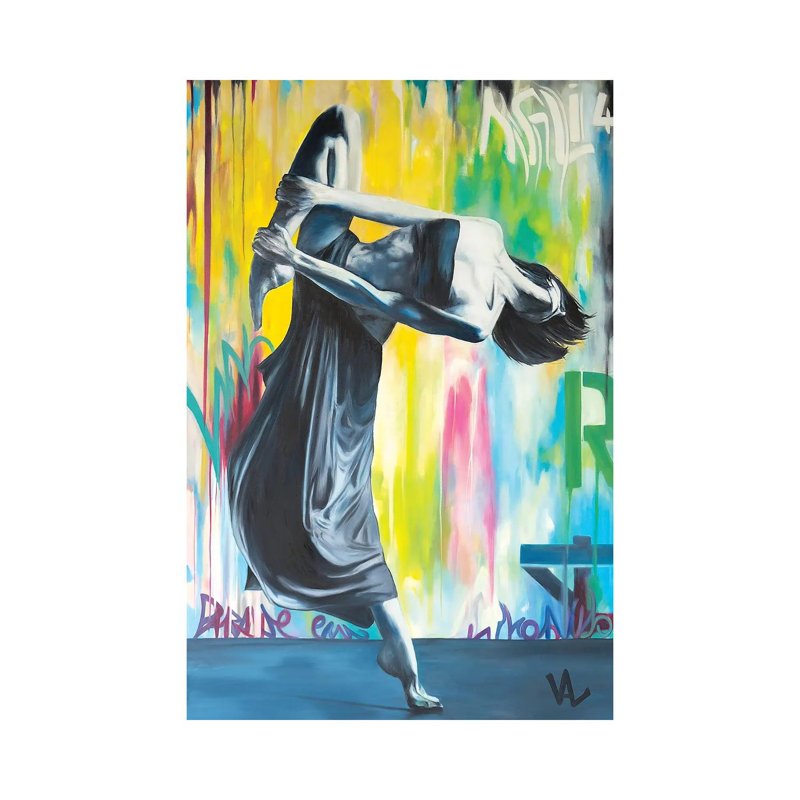 Entrez Dans La Danse by Val Escoubet - Wrapped Canvas Painting