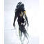 Impression abstraite silhouette de femme | Décoration d'art figuratif noir
