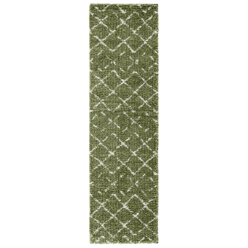 Arizona Shag Performance Abstract Indoor Rug, Runner 2'3" x 8'