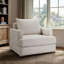 Fauteuil surdimensionné rembourré beige