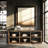 Bernhardt Outline Console Table with Shelves