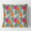 Coussin décoratif rétro à motif de feuilles tropicales III - Mid-Century-907897897