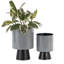 Ensemble de pots à fleurs en métal 2 pièces McMillian-192382672