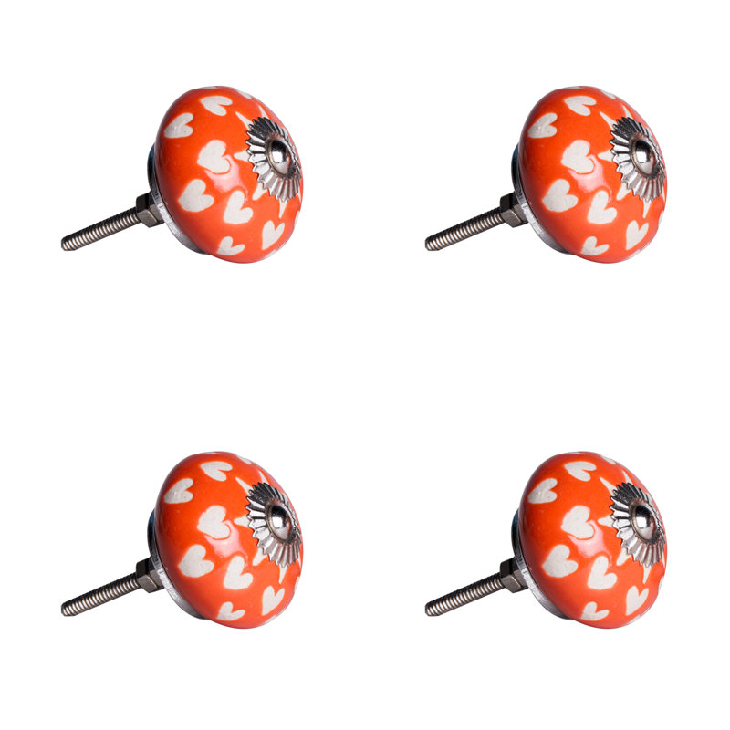 Paquet de poignées rondes de 1/5 po de diamètre peintes à la main