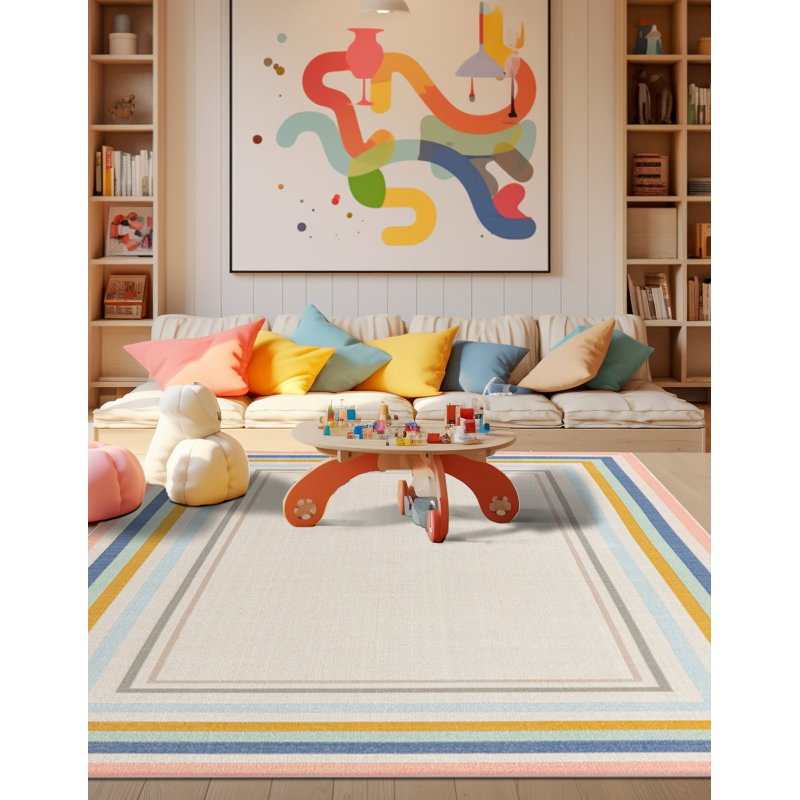 Tapis ivoire Arealious, Rectangle 5 pi 3 po x 8 pi
