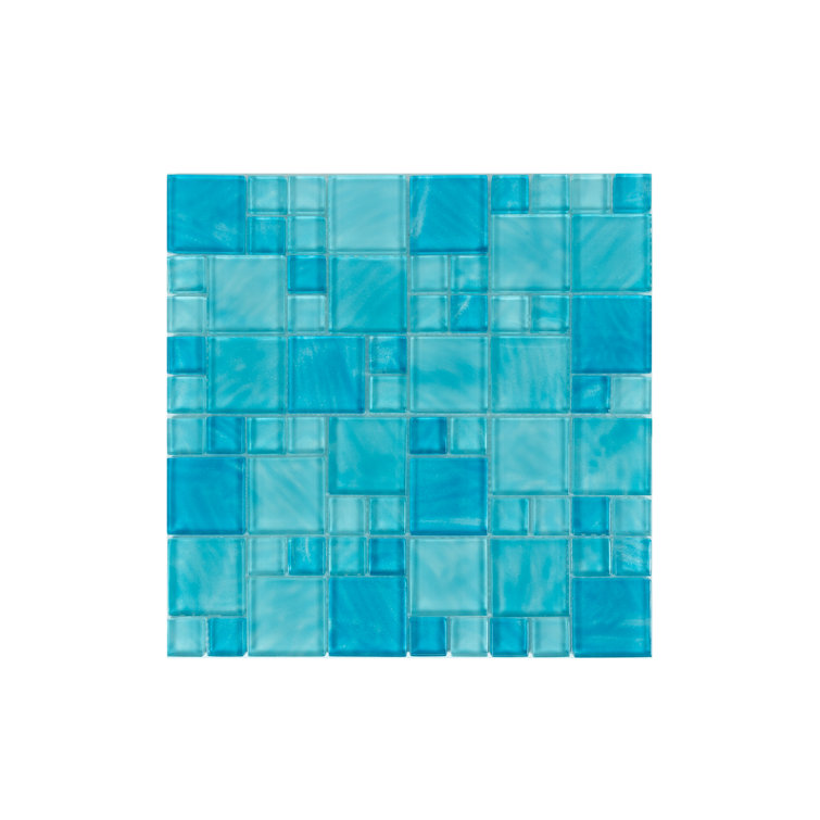 Impressions Random Sized Straight Edge Glass Mosaic Tile