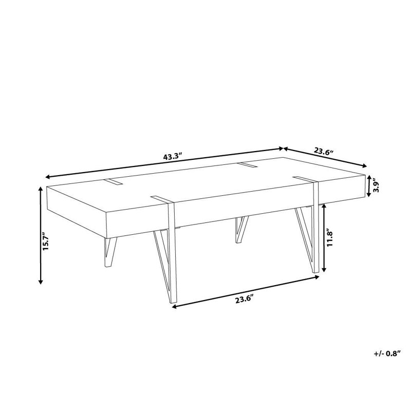 Rentz Four Leg Coffee Table