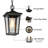 Cosimo 1- light 12.5" H Black Outdoor Pendant
