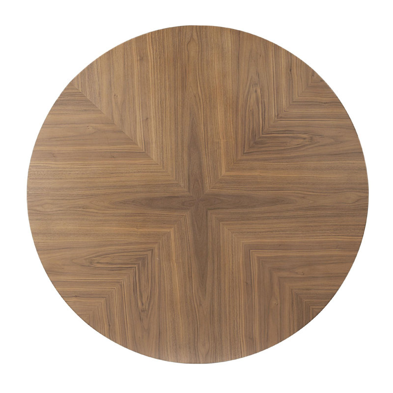 Table de bout 53,14 po en MDF, H 29,75 po x L 53,14 po x l 53,14 po, Noyer