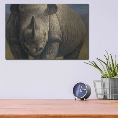 Bungalow Bungalow «Rhinos» par Dan Craig, art mural en métal
