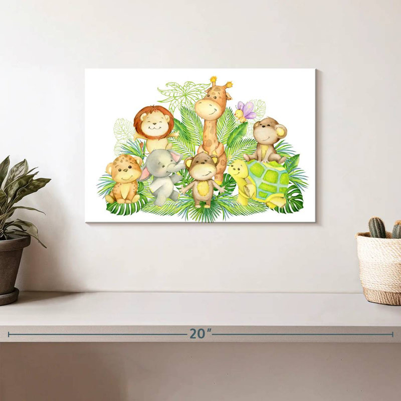 Chambre de bébé Ashelle Jungle, H 8 po x l 12 po