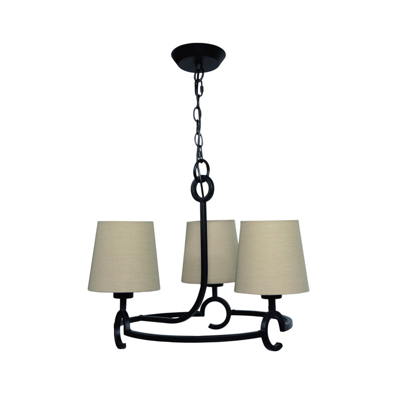 Monegro 3 - Light Shaded Chandelier