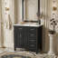 Meuble-lavabo moderne de 30 pouces avec lavabo en céramique, portes d'armoire à fermeture en douceur, tiroirs de rangement profonds et standard-149865024