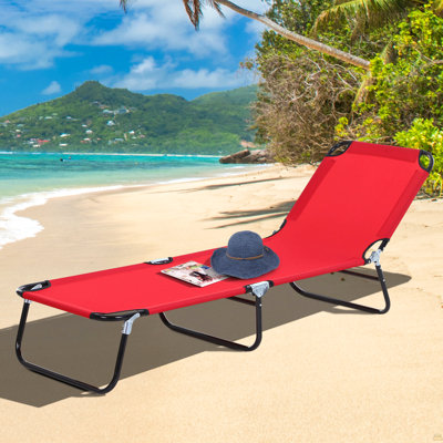 Chaises longues pliantes pour la piscine, chaises longues pour l'extérieur