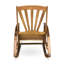 Chaise berçante avec fonction et repose-pieds rétractable en bois massif-584100104