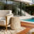 Outdoor Cleme Carved Side Table-56924459