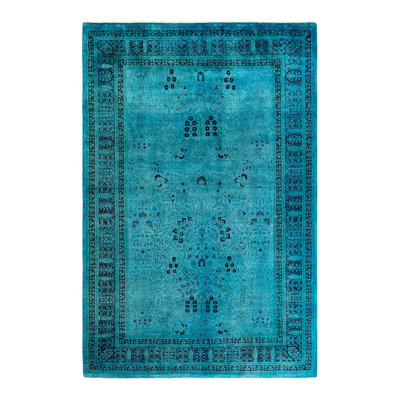 Overyed One-of-a-Kind Rectangle 6'1" X 9'2" Hand Knotted Area Rug