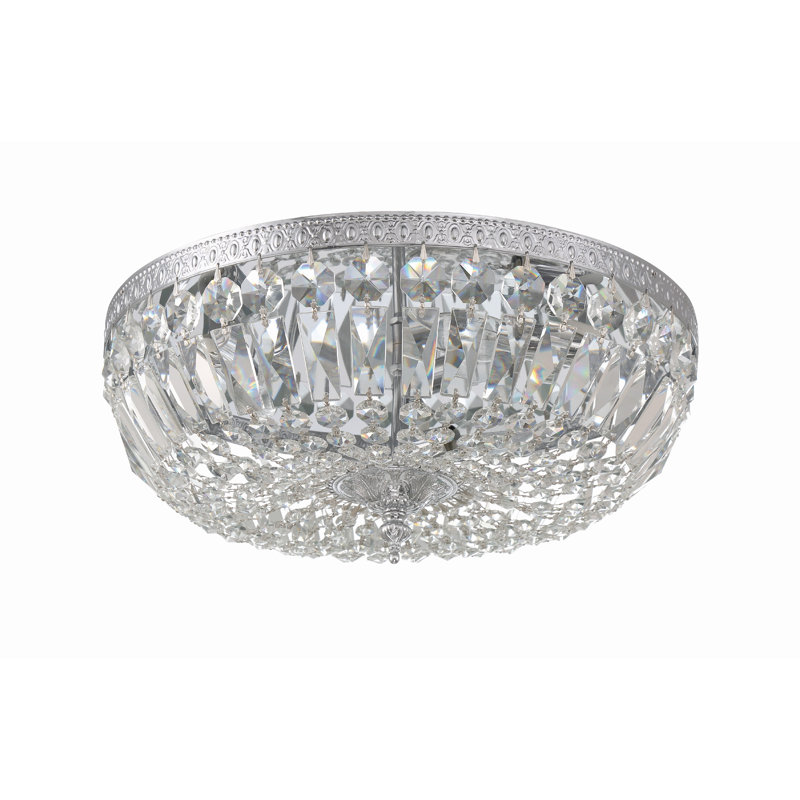 Dawanda 3 - Light 16'' Chandelier Style Bowl LED Flush Mount, Hand Cut