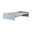 Twin Bed, 2 Drawers, Grey Solid Rubber Wood, Quiet Drawer Operation, Space - Saving Bed Design Wood Grey, Contemporary Style, Smooth Gliding Drawers-1117052700