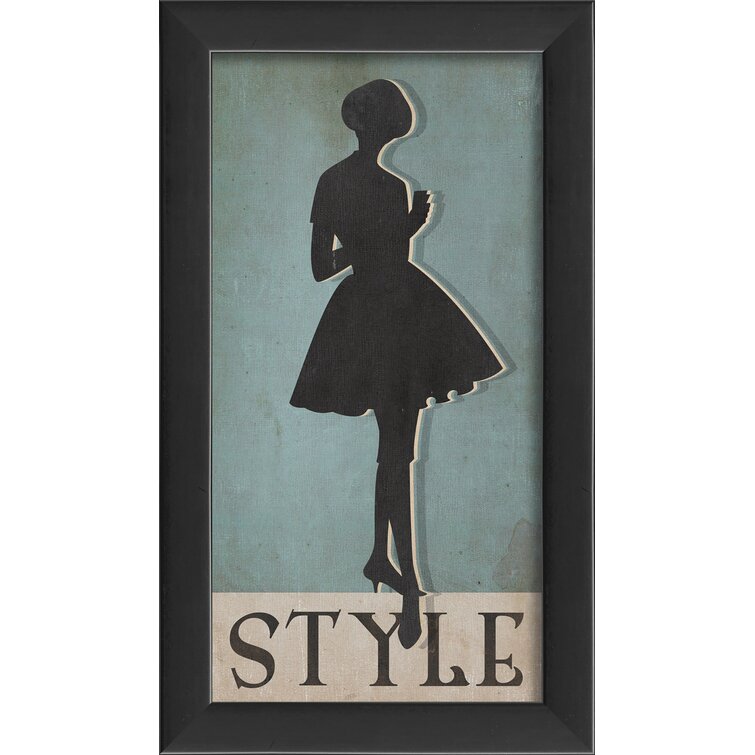 Style Silhouette Small Framed Graphic Art