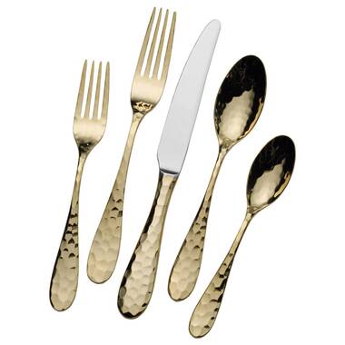 Mikasa Gold Cameo Stainless-Steel 65-Piece Flatware Set, Service