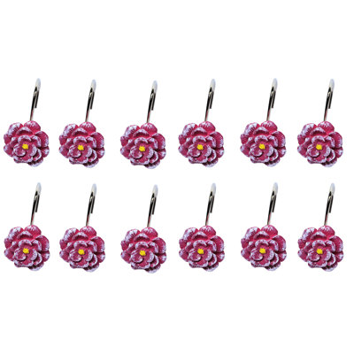 Crochets de rideau de douche Zinnia