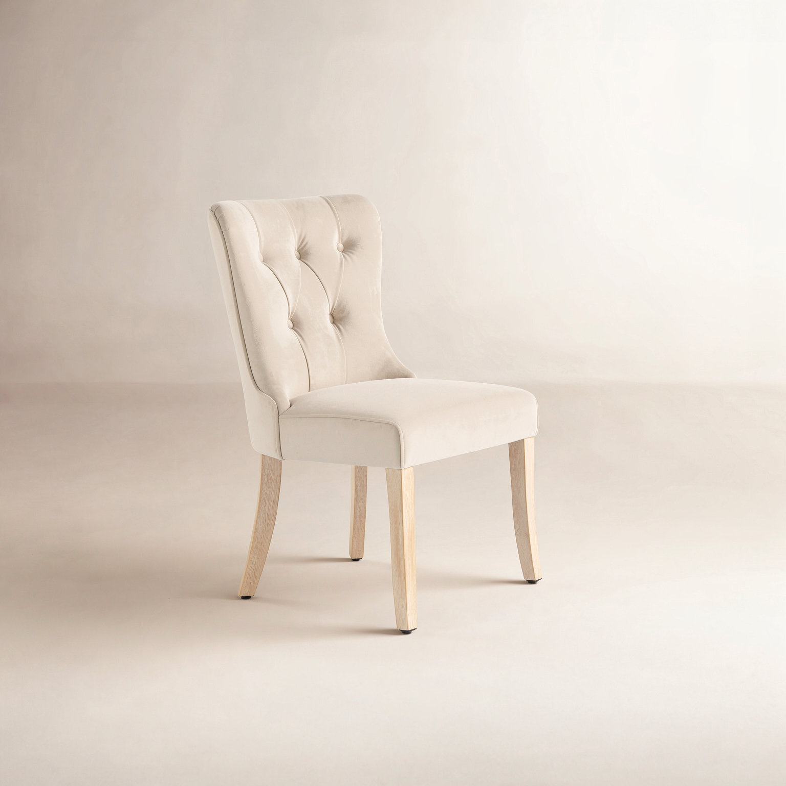 Robbie Dining Chair, Oatmeal Velvet