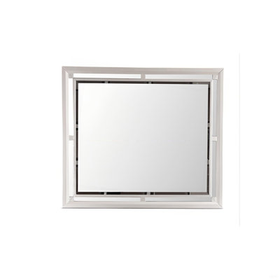Miroir Alana, champagne argenté